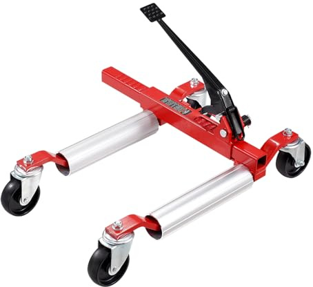 VEVOR Wheel Dolly, Max Capacity 1500 Lbs Car Dolly, Car Jack Dolly Lifter with Wheels, Heavy Duty Vehicle Positioning Ratchet Tire Jack, for Vehicle Car Auto Repair Moving