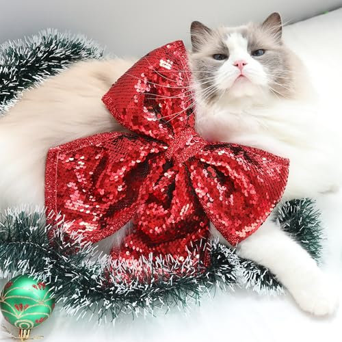 Regendeko Rot Weihnachtsschleifen Glitzer Schleifen Baumschleifen Weihnachten Weihnachtsbaum Bogen Weihnachten Schleifen Schleifenband Weihnachtsdeko