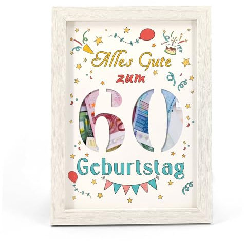 HSDSH 60. Geburtstag Geldgeschenk, Geschenke zum 60 Geburtstag Mann/Frau, Geldgeschenke Geburtstag, Geschenk 60. Geburtstag Witzige & Kreative Geschenkideen zum 60, Geschenke für Freunde, Familie