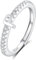 INFUSEU Ring Mit Buchstaben, 925 Sterling Silber Verstellbare P Ringe Großbuchstaben Initiale Alphabet Schmuck Personalisierter Geburtstag Brautjungfern Geschenke für Frauen Mädchen Damen