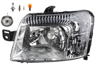 Johns, Scheinwerfer Halogen Front Haupt passend für Fiat Panda 169 09/03-07/09 H4 Links + Nebelscheinwerfer + Leuchtmittel