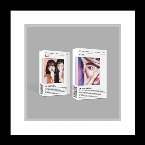 LE SSERAFIM EASY 3rd Mini Album Contents+Card+Tracking Sealed LSFM (Weverse Albums B Version)