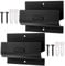 Hiceeden 2 Pack Heavy Duty Wall Mount Ladder Hooks, Storage Wheelbarrow Hanger, Bracket for Garage Wall, Matte Black
