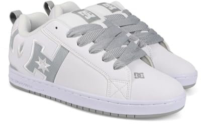 DC Shoes Herren Court Graffik Sneaker, White/Grey, 42 EU