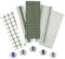 Trade Fountain Lot de 5 torchons de cuisine extra absorbants 100 % pur coton pour accessoires de cuisine, 50 x 70 cm, olive