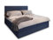 Masseno Boxspringbett PISA 160x200 cm Komplett-Set mit Matratze und Topper, Polsterbett mit Zwei Bettkästen -Blau, TILIA 77