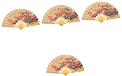 Cabilock 4pcs Paper Fan Wall Decoration Lightweight Easy Install Detach Home Decoration Wall Art