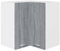 Genérico Wenjingqi 815598 Eckschrank aus technischem Holz, Grau, Sonoma-Grau