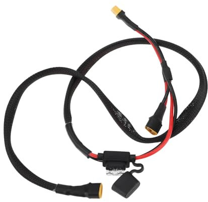 YINETTECH Câble en Y pour Connexion de Batterie Supplémentaire pour Scooters électriques Prise XT60 avec Fusible 25 A Prise en Charge Système 36 V