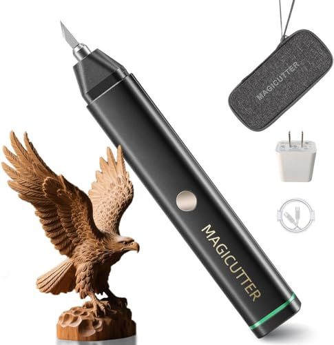 Coupe-ultrasons 40 KHz, 40 lames de rechange en alliage de titane, mode de puissance haute/basse réglable, outil de coupe multifonctionnel pour modèles 3D imprimés, plastique, résine, sans batterie