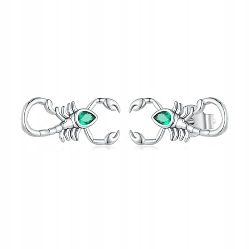 FRAISE Ohrringe Silber 925 - Ohrstecker Silber 925 - Skorpion Astrologie Schmuck Damen - Mystische Ohrstecker - Echt Silber - Hypoallergen, Minimalistisch, Zeitloser Schmuck für Alltag & Anlass