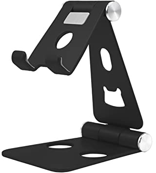 Monitor Arm, Mobile Phone Desktop LCD Monitor Bracket Portable Adjustable Stand For Tablet Bedside Watching TV Live Aluminum Alloy