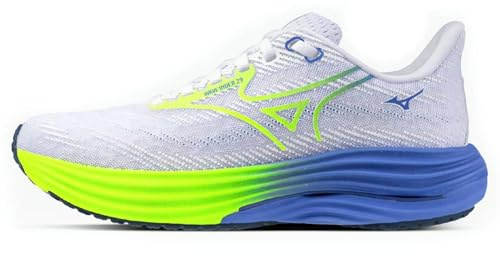 Mizuno Wave Rider 29 - Damen Laufschuh - White/Lightning Yellow/Ultrama - 5,5