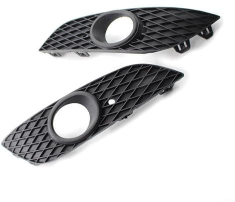 TONIXY Par de cubiertas de rejilla de luz antiniebla delantera, para Opel Astra H 2007-2012, inserto de parachoques de plástico negro OE 1400409 1400410