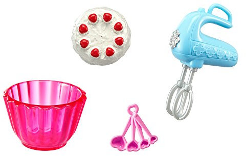 Barbie Cooking & Baking-Accesorios de Cocina para Hornear, Color Azul, Klein (Mattel GmbH FHP71)