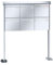 RENZ/Prisma / 5er Freistehende Briefkastenanlage Standbriefkasten mit Sprechfeld / V4A-Edelstahl/Volumen 12 L/mit Fußplatten/Dein-Briefkasten.de