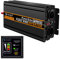 NOVOPAL 2500W Wechselrichter 24V auf 230V Reiner Sinus Spannungswandler mit LiFePO4 Power Inverter mit 5M Fernbedienung und 2.4A USB Anschlüsse für Wohnmobil Auto Camping