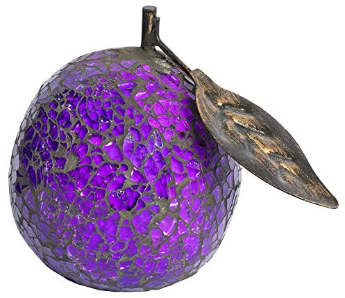 Design By Pepper Mosaic Purple Glass Orange Mosaic Fruit Table Centrepiece Fruit Bowl Coffee Table Decor