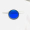 2 pezzi diametro totale 52 mm con anello telaio vetro filtro IR azzurro
