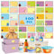 500 PCS Baby Food Labels, 25 Adorable Designs Removable Food Name Stickers Self-Adhesive Water/Oil/Tear Resistant Tags for Baby & Toddlers Food Containers, Water Bottles, School Supplies, Mason Jars