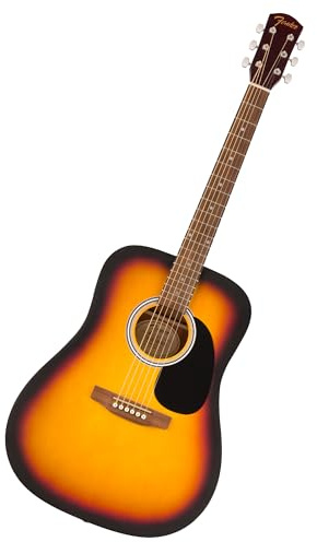 Fender FA-25 Dreadnought Acoustic Guitar, Beginner Guitar, with 2-Year Warranty, Includes Free Lessons, Sunburst