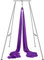 VEVOR Aerial Yoga Hängematte mit Yogarahmen 12 x 2,6 m, Lila Yoga Swing Air Fliegen, Yoga-Schaukel Hammock Swing 250 kg Max. Tragfähigkeit, inkl. Yoga-Socken & Fußpolster, Anti-Gravity-Übungen