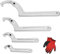 Poweka C Chiave Settore Regolabile 4 Pezzi con 3/4-2, 1 1/4-3, 2-4 3/4, 4 1/2-6 7/10 Chiave Inglese per il Fissaggio di Attrezzature Meccaniche e Veicoli