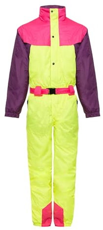 FunkyAlps - Vintage Skianzug - Unisex Retro-Ski-Outfit - Wind- und wasserdicht - Perfekt für Après-Ski - Erhältlich in den Größen S bis XXL