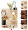 EOJDDPA DIY Schlüsselbrett Holz-Pegboard mit modularer Display-Organisation, Schlüsselhalter, Aufbewahrungswand mit Haken, Rega, Wandorganizer-Set für Schlafzimmer, Arbeitszimmer, Büro, 38 x 22,8 cm