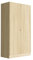 Nera 2 Door Wardrobe with Shelves and Hanging Rail, Storage Solution for Bedroom or Hallway, Wide Large Size Bedroom Storage W 100 x D 48 x H 180 cm (Sonoma Oak)