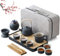 Black Ceramic Tea Set Chinese Tea Set Gifts 13 pcs with Teapot, Tea Cups, Bamboo Tea Tray, Cenister, Infuser, Tray Portable Bag, Tea Infuser, Kung Fu Teapot and Cup Set Travel Tea Set for Tea Lovers