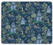 Mouspad Blauer Chinesischer Volks-Chinoiserie-Stil Mac-Gaming-Zubehör Mit Vernähte Kanten Gaming Mauspad Erstklassiges Tracking Und Stabilität Mouspad for Tastatur Zuhause Büro 25X30Cm