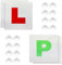 4-Pack Magnetic L Plates and P Plates for Car and Motorbike UK, Reflective Learner Plates with Suction Cups for Inside Window, New Driver Safety Reflect Light When Driving at Night (2L + 2P)