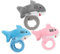 Cabilock 3 Stück Plüsch Hai Slap Armbänder für Kuscheltiere Partygeschenke Schulsiegerehrung Blau Tierische Slap Ringe für Unvergesslichen Spaß