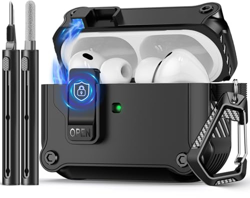Pohgelan Compatible with AirPods Pro 3 Case (Black)