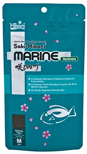 Hikari 042221 Marine Herbivore Medium sinkende Pellets Meeresfischfutter, One Size