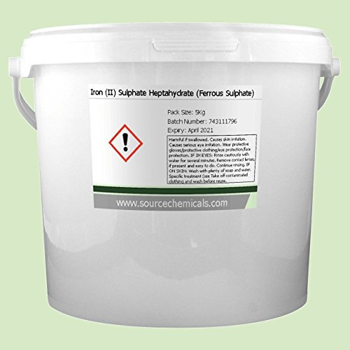 Iron II Sulphate Heptahydrate (Ferrous Sulphate) 5Kg Including Delivery