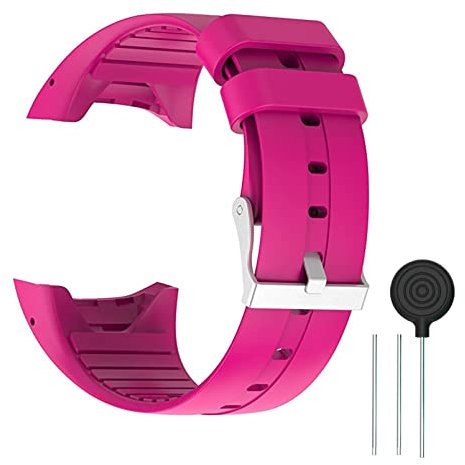 WEINISITE Silikon verstellbares Ersatzband Armband für Polar M400/M430 GPS Smart Watch (rosa)
