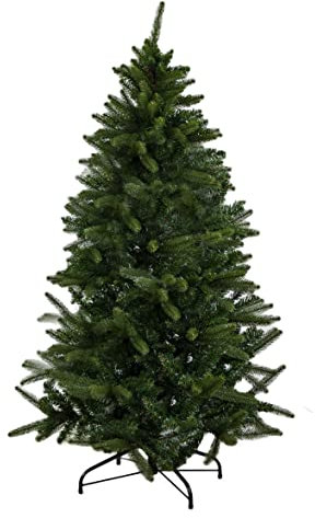Albero di Natale Bernina artificiale verde 552 rami con supporto in metallo alto 150cm