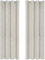 Deconovo Blickdichte Gardinen Hitzeschutz Kälteschutz Verdunkelungsvorhänge mit Ösen Thermogardinen, 260x140 cm(HöhexBreite), Hellbeige, 2er Set