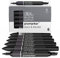 W&N PROMARKER SET X6 - 5 NOIR + 1 BLENDER