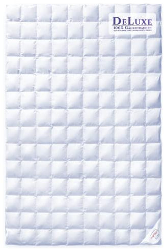 Aura® Luxus Daunen Sommerdecke 135x200 cm leicht | Deluxe 100% Gänsendaunen, ungarische Klasse I | Oeko-TEX Standard 100 Baumwolle allergikergeeignet Sommerdecken Bettdecken