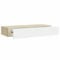 vidaXL Wand Schubladenregal Wandschublade Schweberegal Hängeregal Wandschrank Wandboard Wandregal mit Schublade Eichenoptik Weiß 60x23,5x10cm MDF