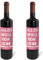 Regalo original. 2 Botellas de vino tinto A la jefa no se le tocan los huevos. 75cl | Suave y Aterciopelado | Ideal para Maridar | 75cl