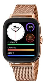 LOTUS Reloj Mujer 50045/1 Smartwatch Caja de Aleacion de Zinc Rosa Correa de Acero Inoxidable 316l Rosa