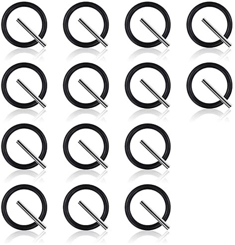 Lot de 28 goupilles et joints toriques de rechange de 4 mm, bague à choc et goupille de 3 x 25 mm pour échafaudeurs à douille à choc de 1,27 cm pour clé à choc, nettoyeur haute pression (14 paires)