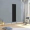 WarmeHaus Radiateur vertical traditionnel à double colonne en fonte Noir 1500 x 380 mm