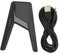ciciglow für Grip Bracket, Ladegriff mit 2 X 250mA Ladestrom Portable Gaming Comfort Grip Griffhalterung für Zubehör(Schwarz)