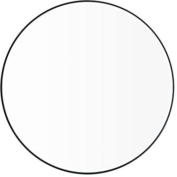 Blomus Wandspiegel -Rim- dekorativer runder Spiegel mit Stahlrand Ø 80cm Schwarz (66933)