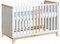 ATB Weiss Babybett Nordik 60x120 - Baby Bett Für Baby - Massivholz Bed 120x60 for Babys - Kinderbett Ab 3 Jahr - Weiß Crib 60 x 120 - Beyaz Bebek Yatagi - Komplett Beybi Cots Für Sleep